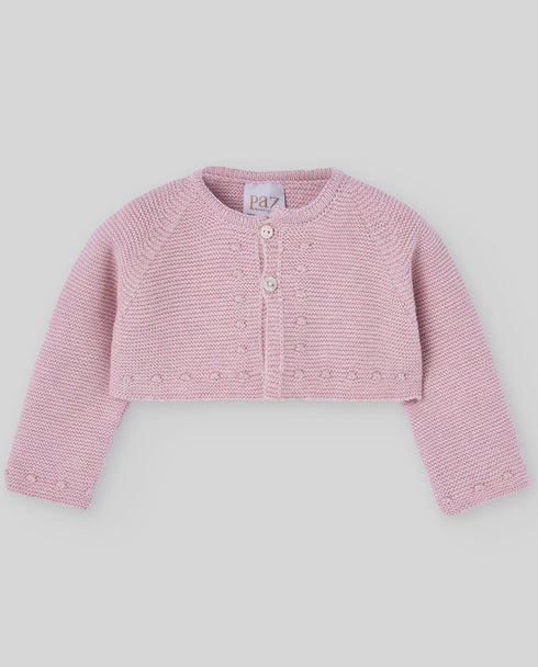 Cardigan scurt din bumbac cu casmir