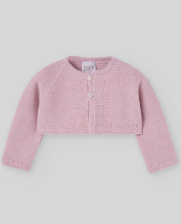 Cardigan scurt din bumbac cu casmir