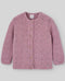 Cardigan tricotat din bumbac moale lila