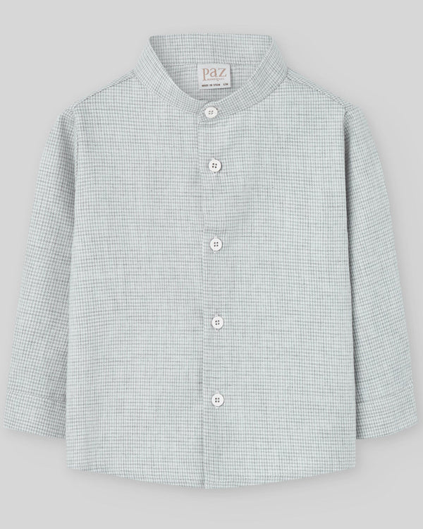 Camasa din bumbac cu carouri mici