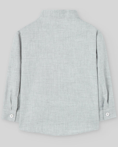 Camasa din bumbac cu carouri mici