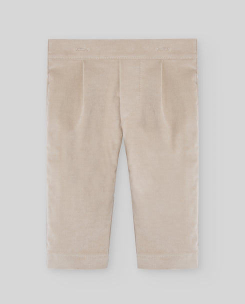 Pantaloni bebe din bumbac catifelat