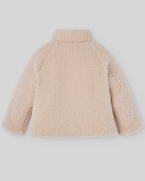 Jacheta teddy fleece crem