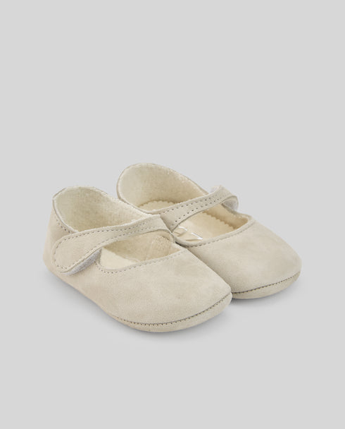 Pantofi bebelusi din piele intoarsa