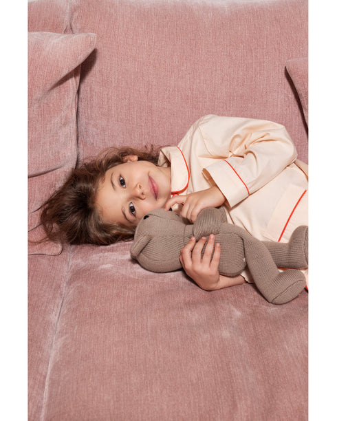 Set Pijama piersica din bumbac