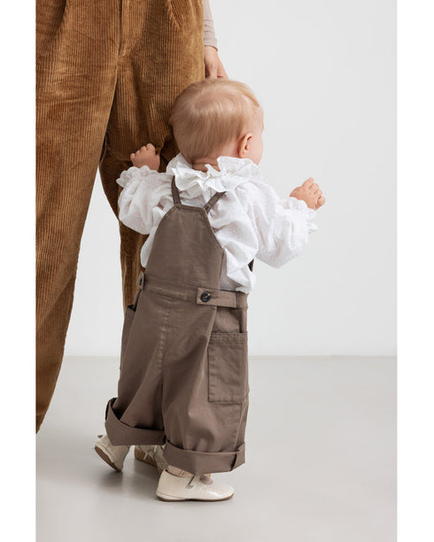 Bluza cu maneca lunga brodata cu guler