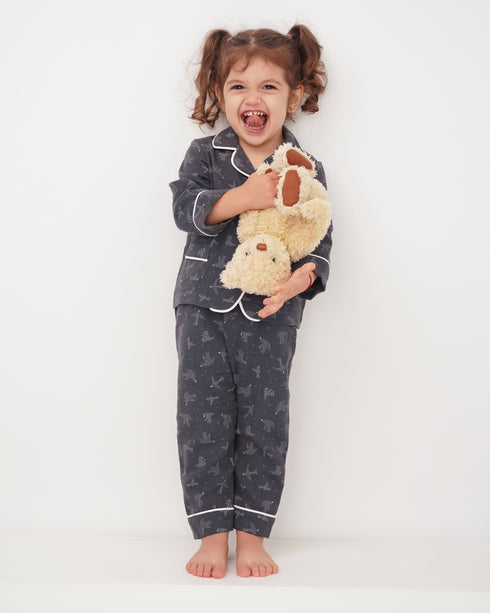 Pijama din muselina cu pasari