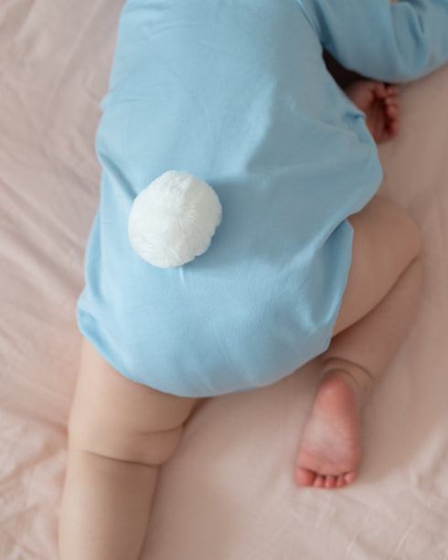 Body din jerse cu urechi de iepuras blue