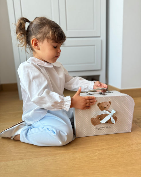 Camasa alba cu guler rotund