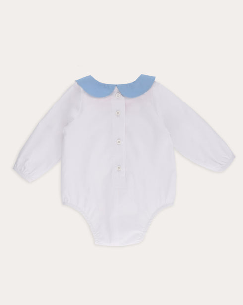 BODY ALB GULER ROTUND ALBASTRU