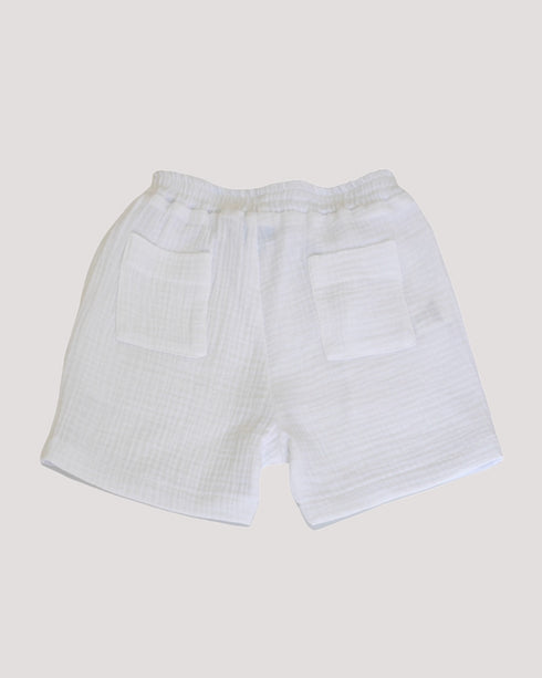 Pantaloni din muselina cu snur