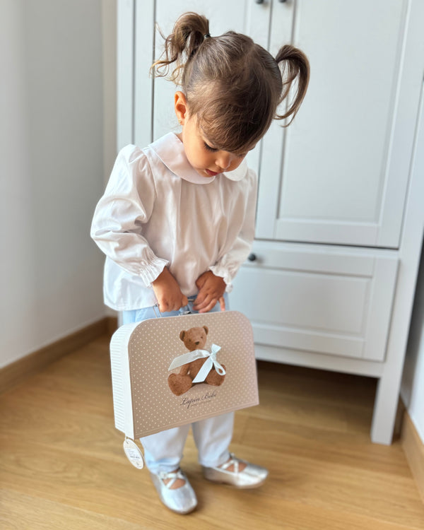 Camasa alba cu guler rotund