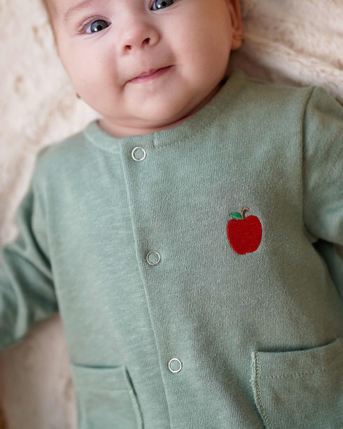 Pijama jerse bumbac verde deschis