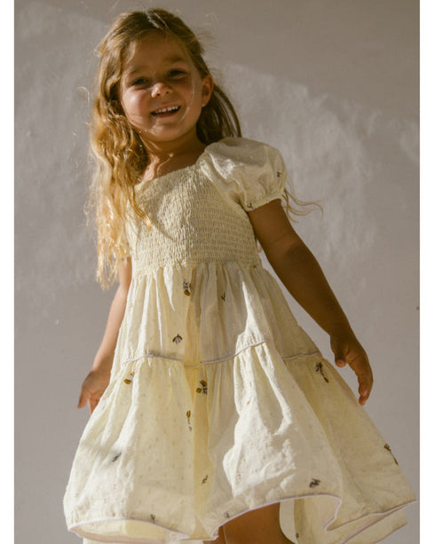 Rochie galben pal brodata MarMar Copenhagen