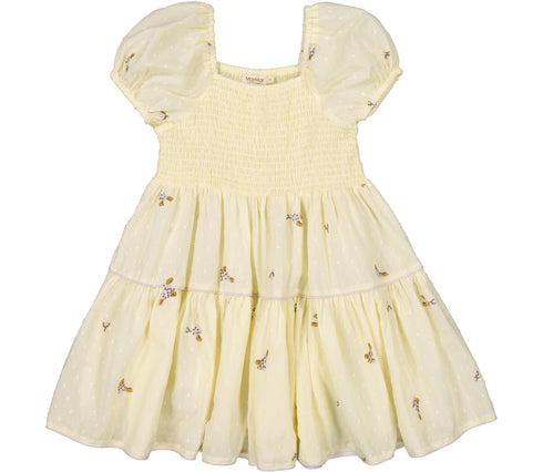 Rochie galben pal brodata MarMar Copenhagen