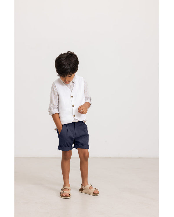 Pantaloni scruti bleumarin MarMar Copenhagen