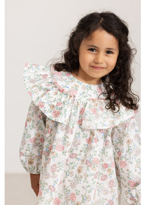 Rochie florala cu guler maxi MarMar Copenhagen