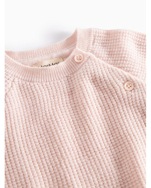 Pulover roz din lana Merino 100%