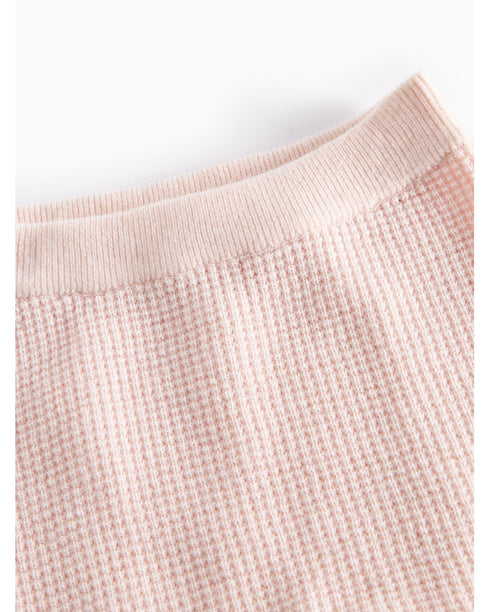 Pantaloni roz lana Merino 100%