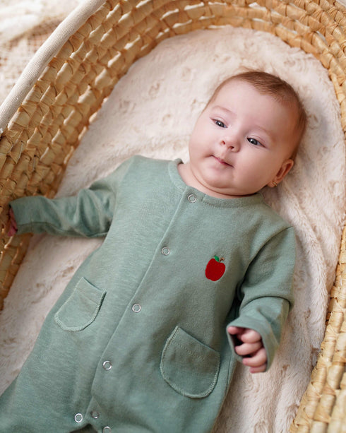 Pijama jerse bumbac verde deschis