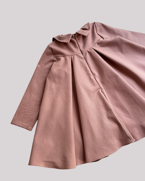 Rochie din denim roz pudrat