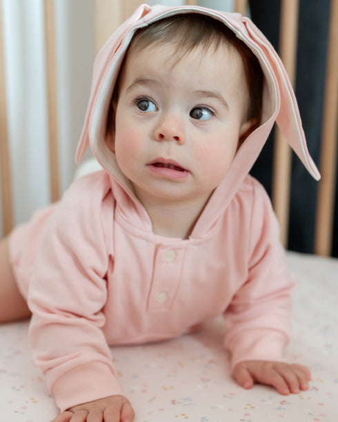 Body din jerse cu urechi de iepuras