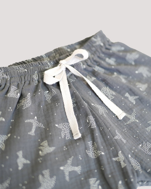 Compleu din muselina cu pasari