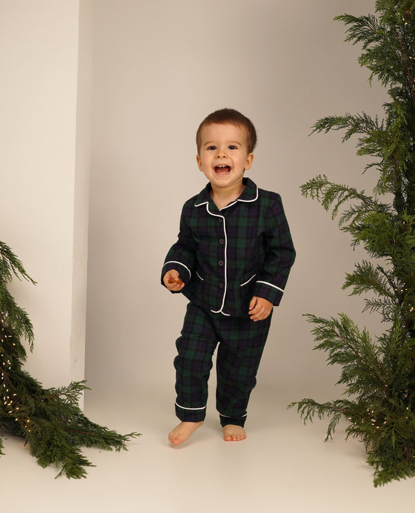 PIJAMA UNISEX CAROURI VERZI