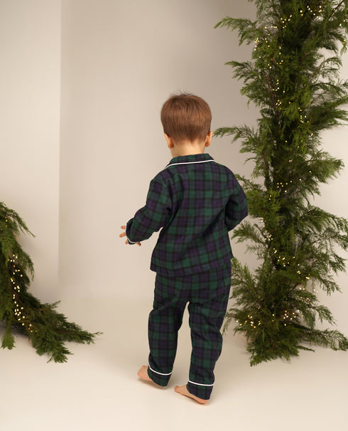 PIJAMA UNISEX CAROURI VERZI