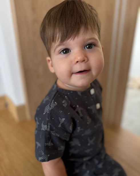 Compleu din muselina cu pasari