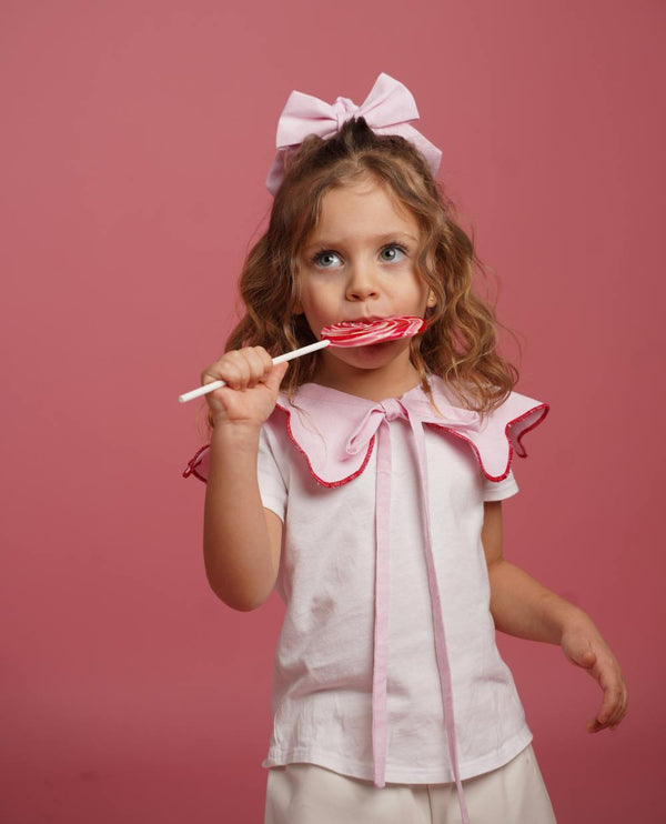 Guler detasabil floare roz