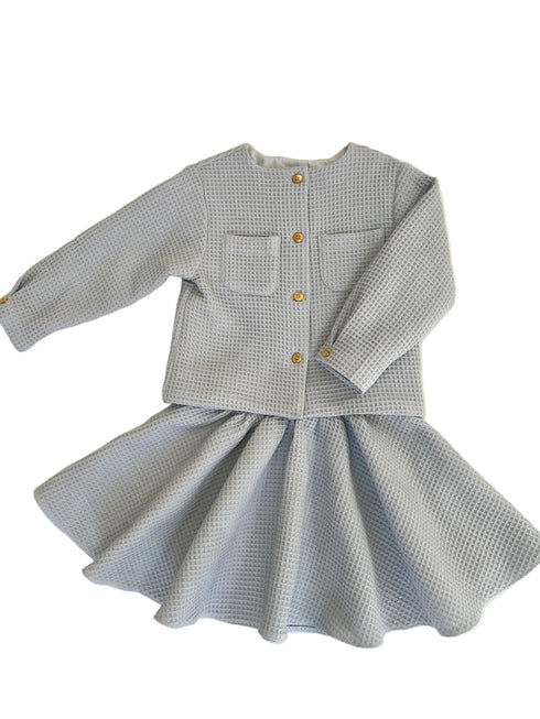 Compleu Waffle albastru