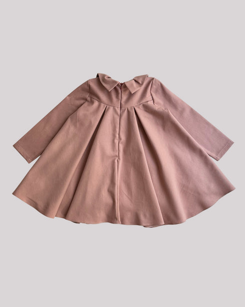 Rochie din denim roz pudrat