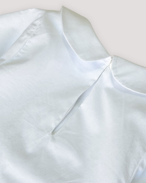 Body din bumbac cu placa pe piept