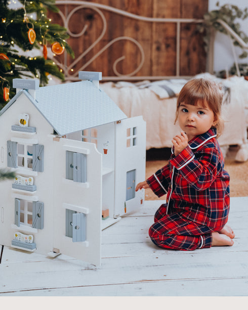 PIJAMA UNISEX CAROURI ROSII