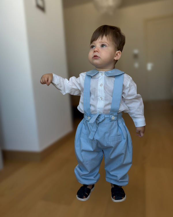 Compleu botez albastru