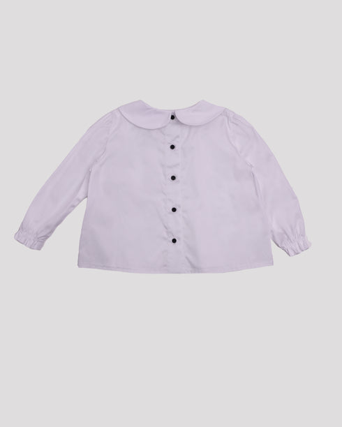 Camasa alba cu guler rotund