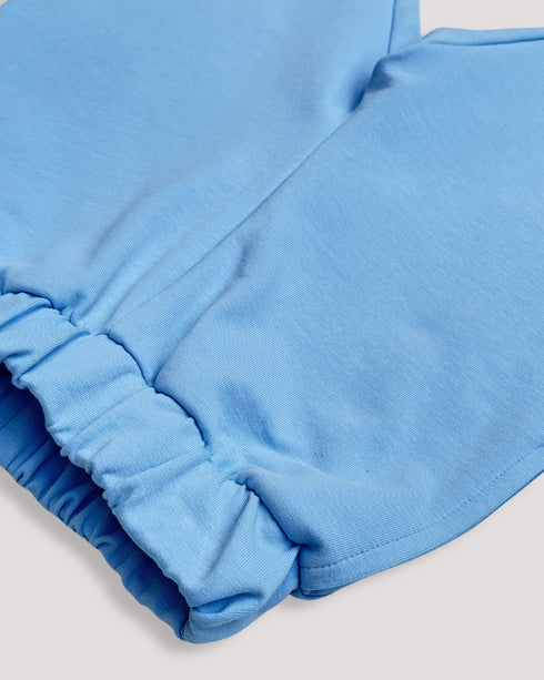 Pantaloni din jerse albastru