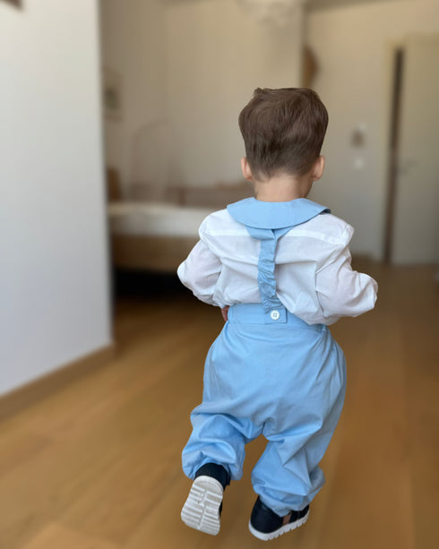 Compleu botez albastru