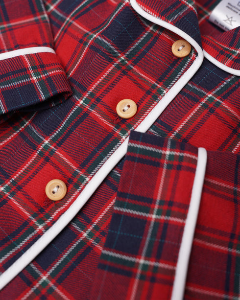 PIJAMA UNISEX CAROURI ROSII