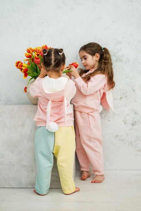 Pantaloni din jerse multicolor unisex