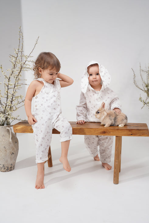 Hanorac cu urechi de iepuras din muselina