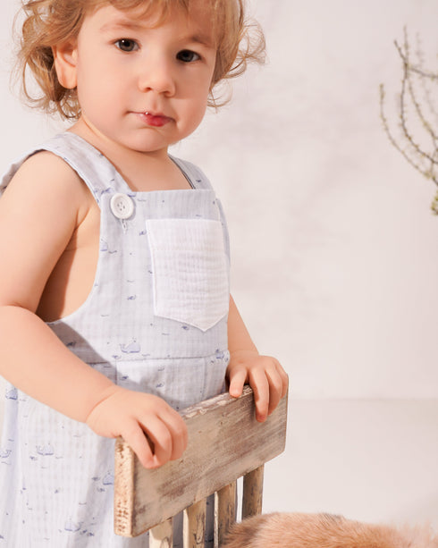 Salopeta scurta cu balene