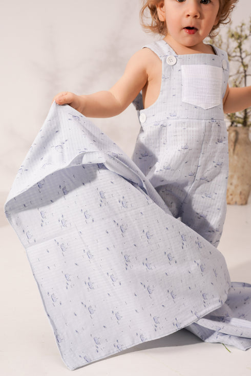 Salopeta scurta cu balene