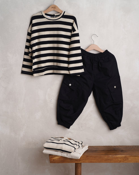 PANTALON CARGO NEGRU