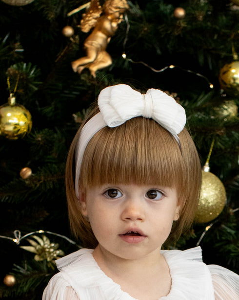 Bentita cu funda din tulle