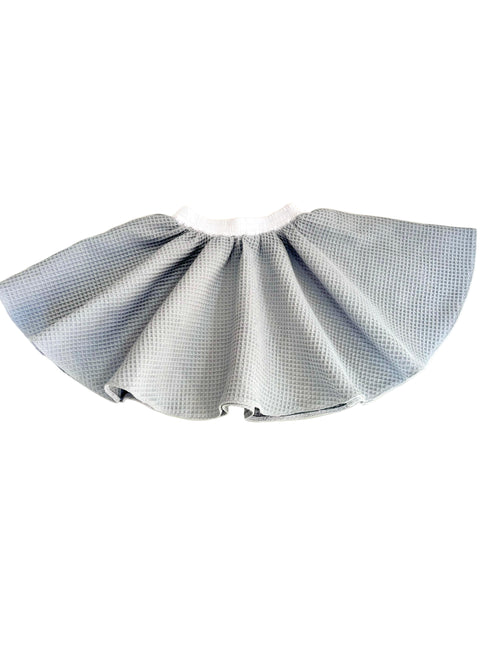 Compleu camasa si fusta waffle bumbac