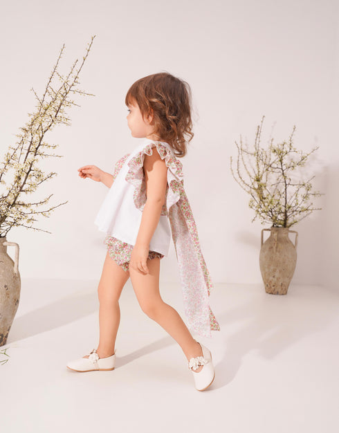 Compleu Jellyfish cu flori roz