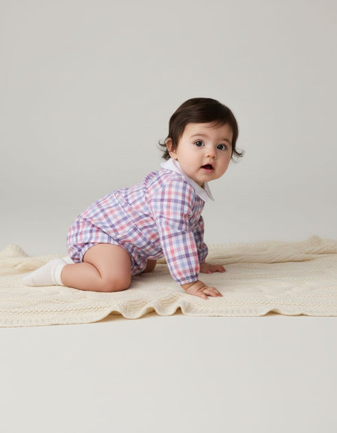 Body carouri albastre si guler alb