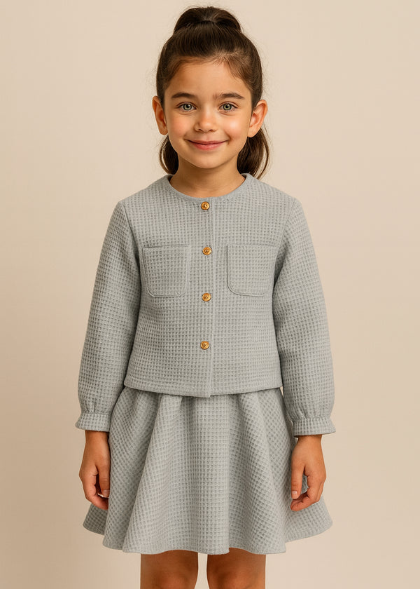 Compleu Waffle albastru